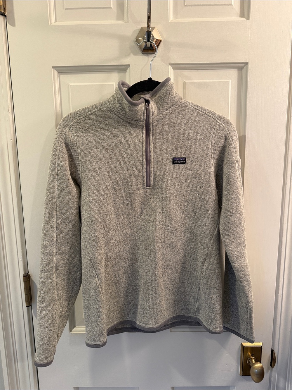 Patagonia Better Sweater Women’s Light Gray Quarter-Zip Fleece Pullover